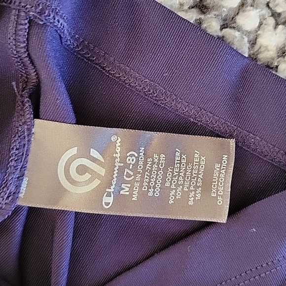 Champion Navy Track Jacket Girls Size 7/8 - Picture 5 of 5